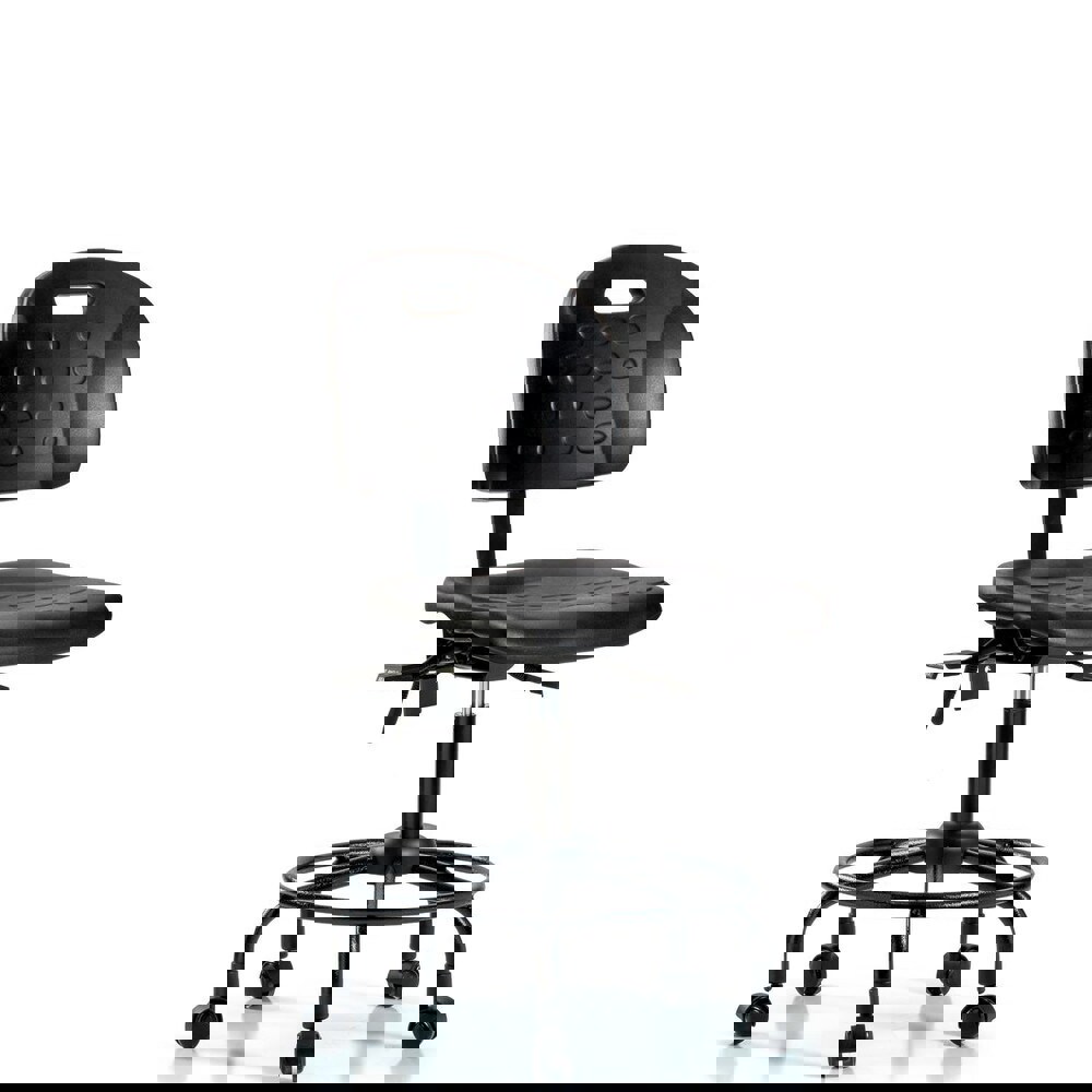 Task Chair: Polyurethane, Black